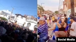 Protestas populares en Santiago de Cuba y Bayamo el 23 de marzo de 2024 (Captura de videos/Facebook (Imagen de Archivo)